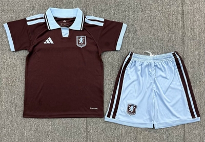 2627 Aston Villa Home kids Soccer Jersey